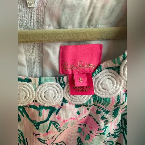 Colorful Sleeveless Dress with Tropical Print - Picture 6 of 6